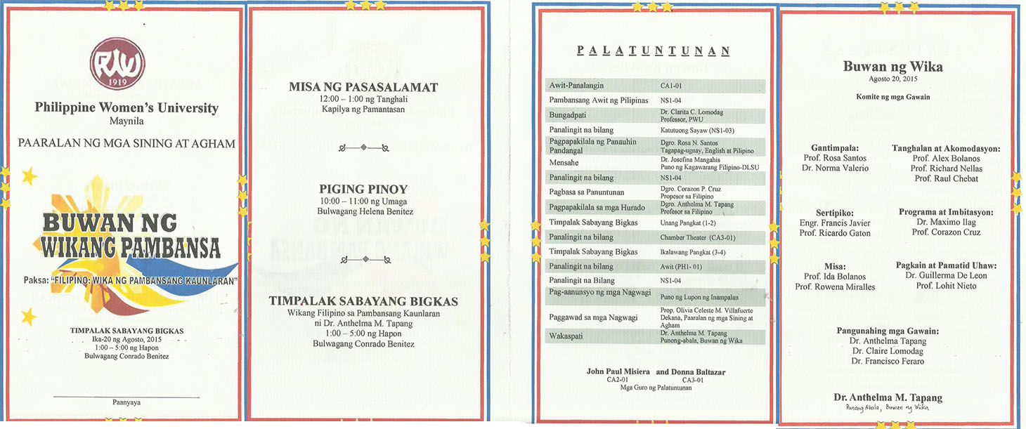 Script Para Sa Buwan Ng Wika Nehru Memorial - Vrogue